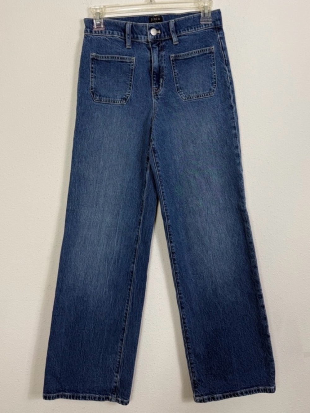 J. CREW • Full Length Wide Leg High-Rise Wide Leg Denim Jeans - Picture 2 of 12